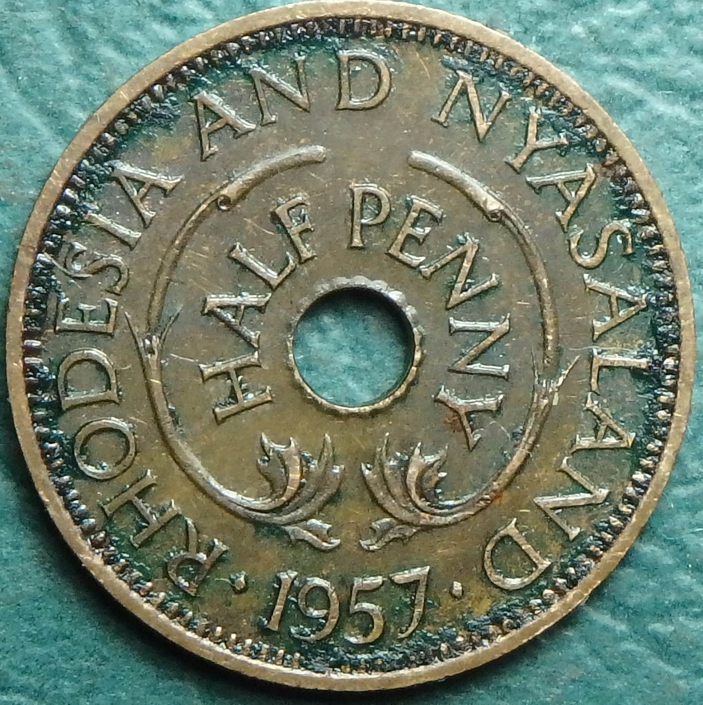 1957 Rhodesia and Nyasaland 1-2 p rev.JPG