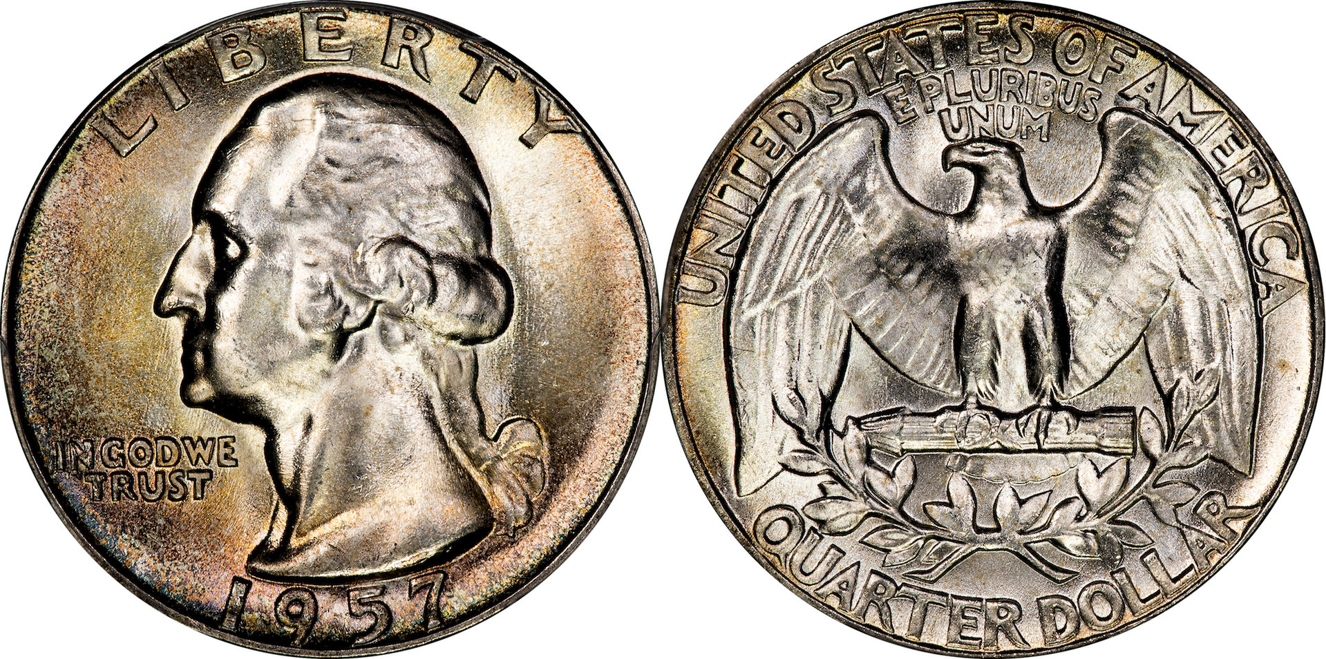 1957 Type B Reverse Washington Quarter PCGS MS66.jpg