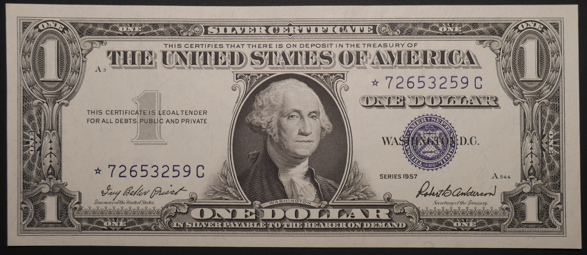 1957_1DollarSilverCert_Star_01.JPG