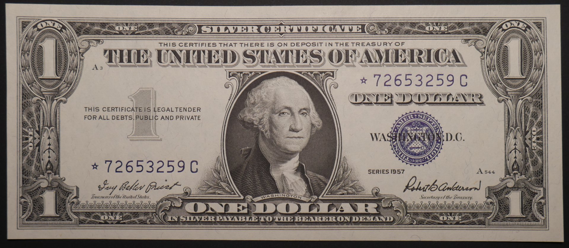 1957_1DollarSilverCert_Star_01.JPG
