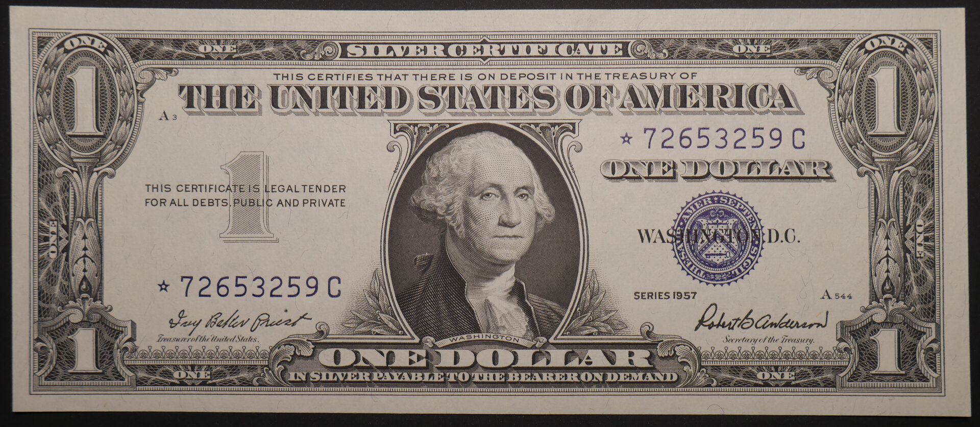 1957_1DollarSilverCert_Star_01.JPG