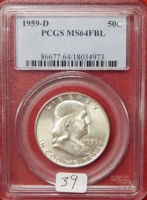 1959 D Franklin Half Dollar FBL obv.jpg