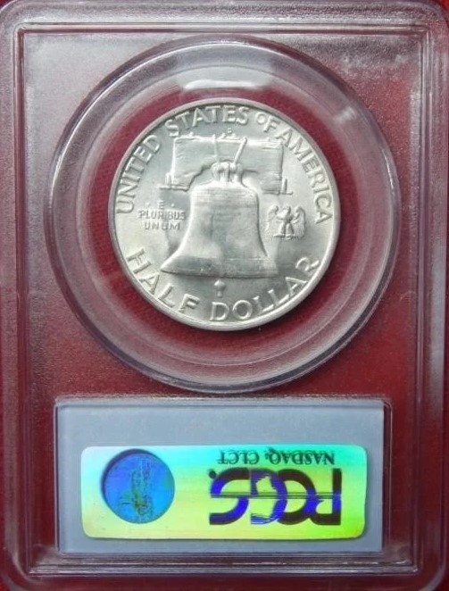 1959 D Franklin Half Dollar FBL rev.jpg