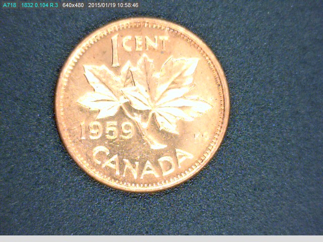1959 Unc. Canadian Cent DBL Hanging 9 Rev..jpg