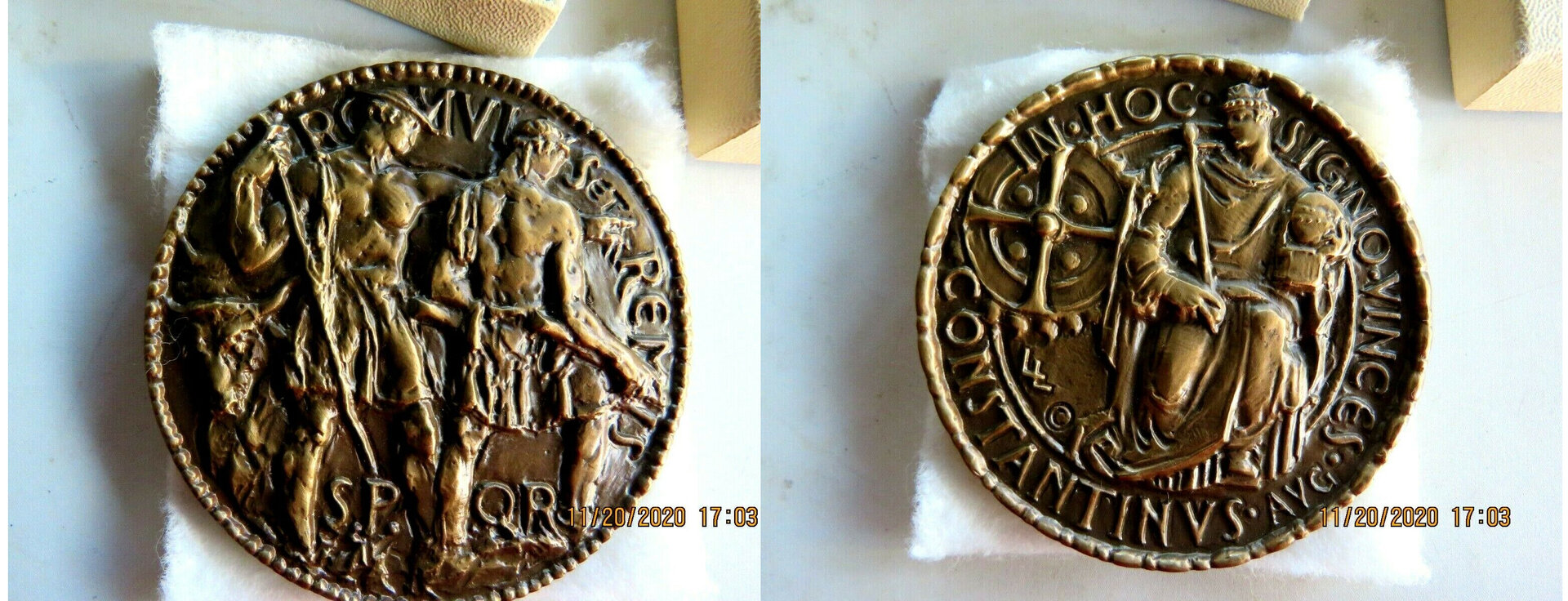 1960 THE SOCIETY OF MEDALISTS  MADELLIC ART CO.  ISSUE 61 ROMULUS AND REMUS.  L. LENTELLI.jpg