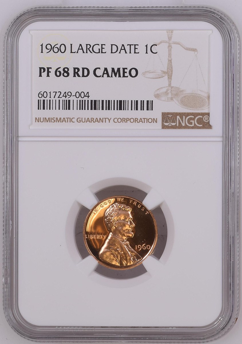 1960P 1C LD PF68 RD Cameo NGC 6017249-004 Slab Obverse.jpg