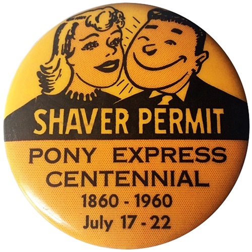1960PonyExpressCentennialShaverPermitPinBackFront.jpg