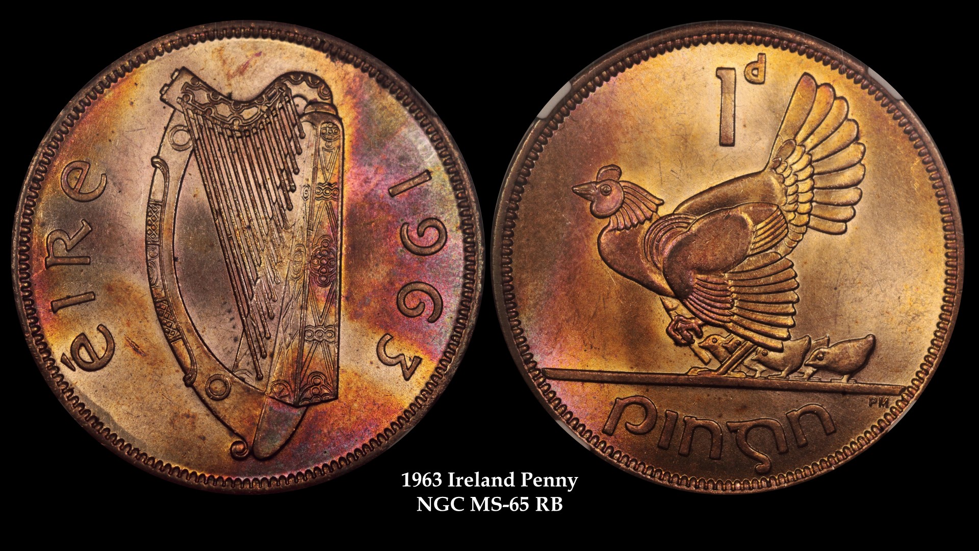 1963 Ireland Penny MS-65 RB 4713036-023.jpg