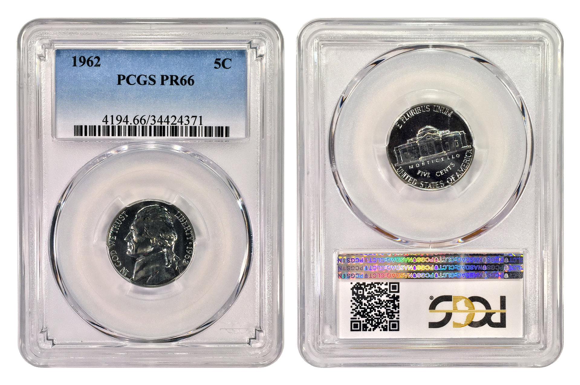 1963 Jefferson Nickel PCGS PR66 slab.jpg
