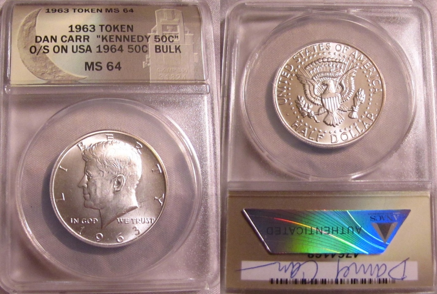 1963 Kennedy Silver bulk MS64.jpg