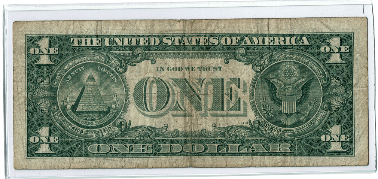 1963B $1 Federal Reserve Star Note Reverse.PNG