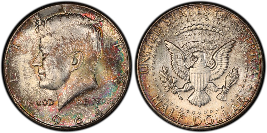 1964 50C HALF DOLLAR - KENNEDY, SILVER PCGS MS65 26308358 CoinFacts Large.jpg