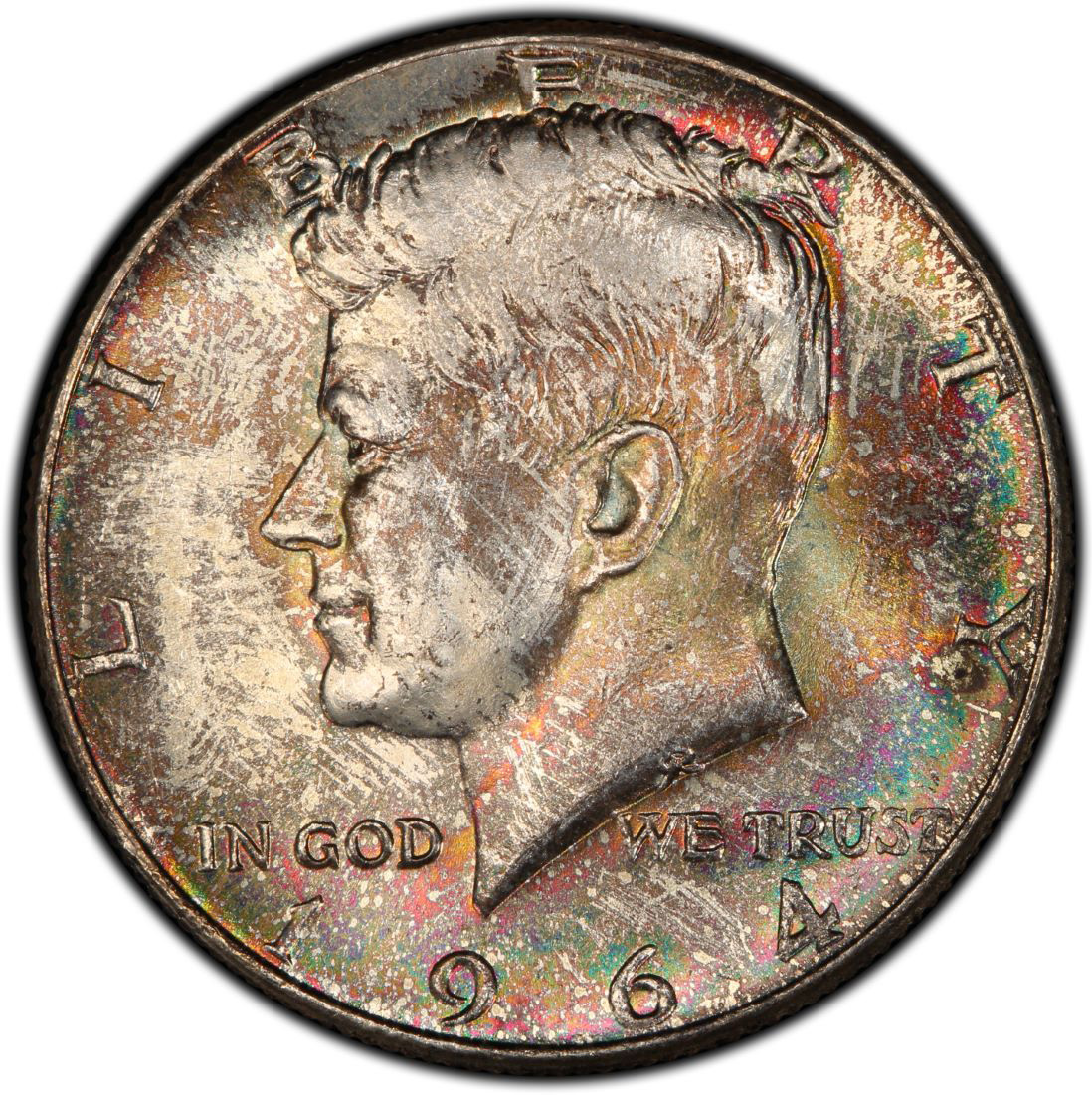1964 50C HALF DOLLAR - KENNEDY, SILVER PCGS MS65 26308358 Obv Closeup.jpg