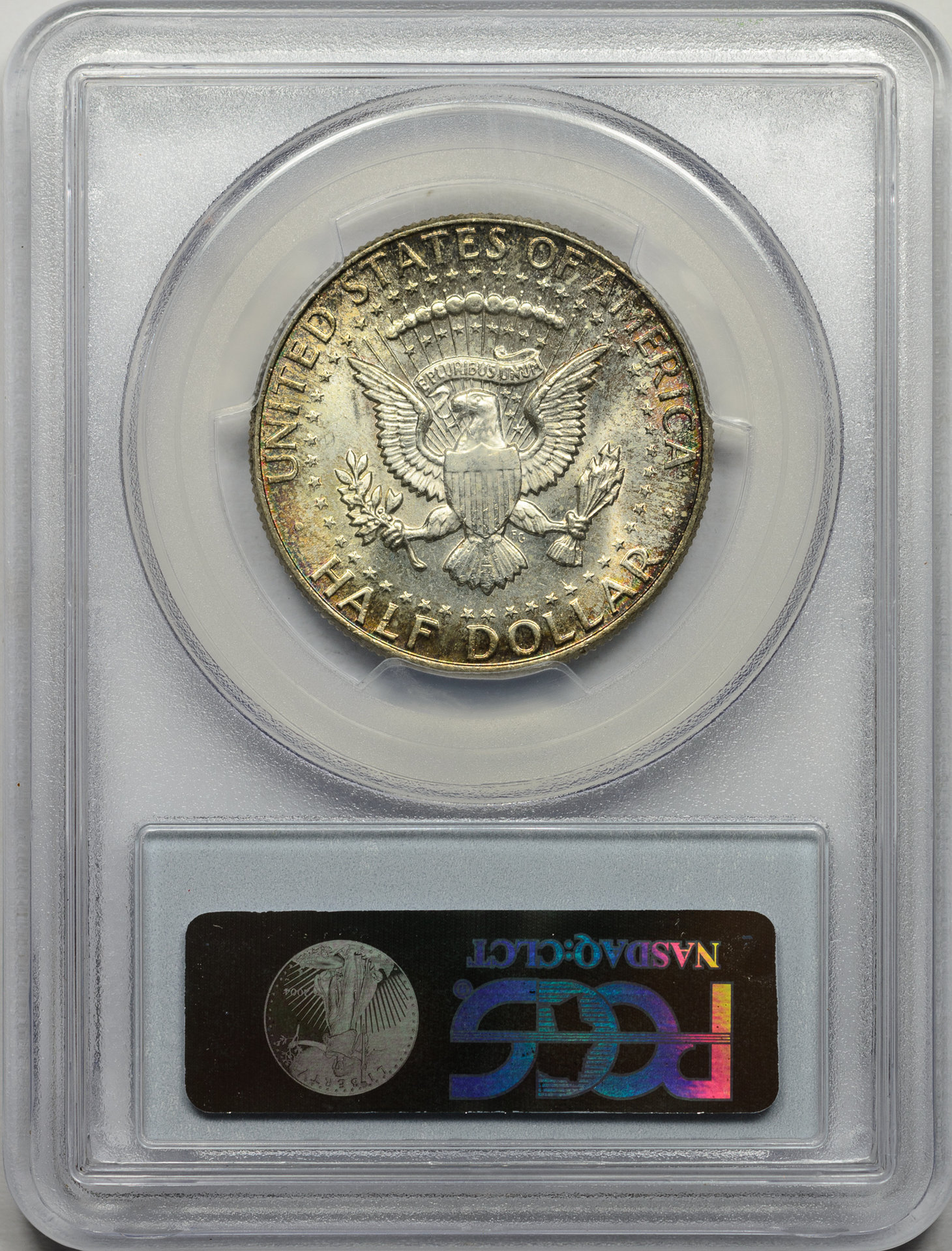1964 50C HALF DOLLAR - KENNEDY, SILVER PCGS MS65 26308358 Rev Slab.jpg