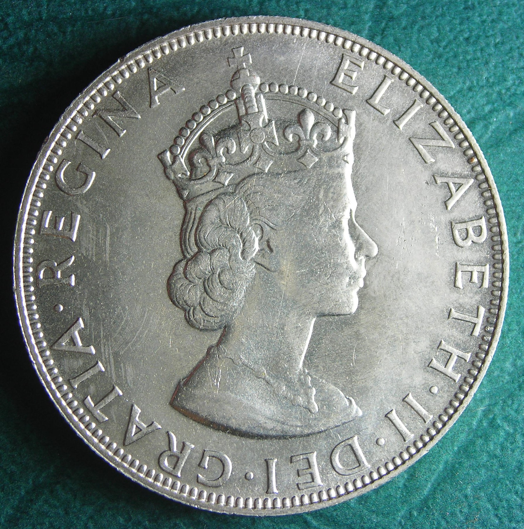 1964 Bermuda 1 cr obv.JPG