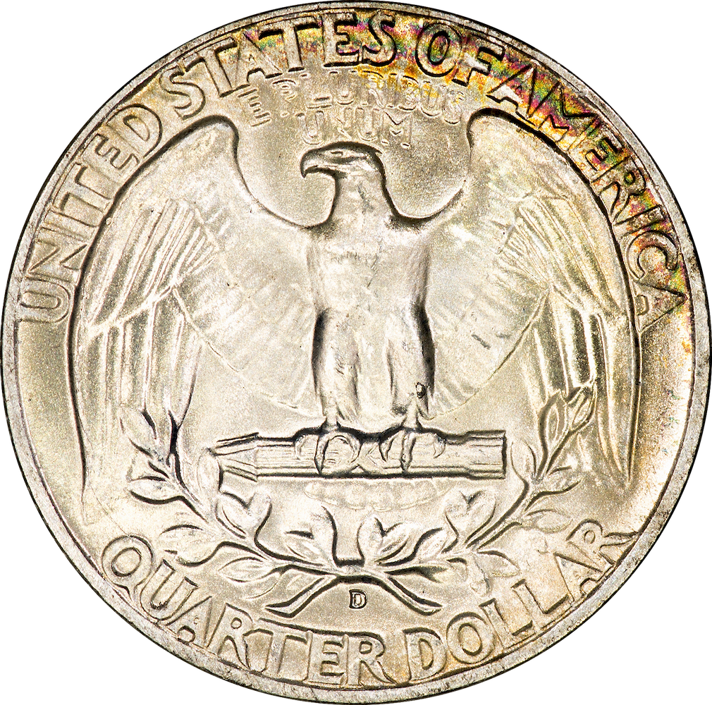 1964 D Washington Quarter 3 - Reverse.png