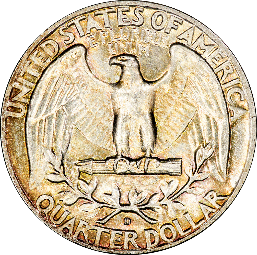 1964 D Washington Quarter 4 - Reverse.png