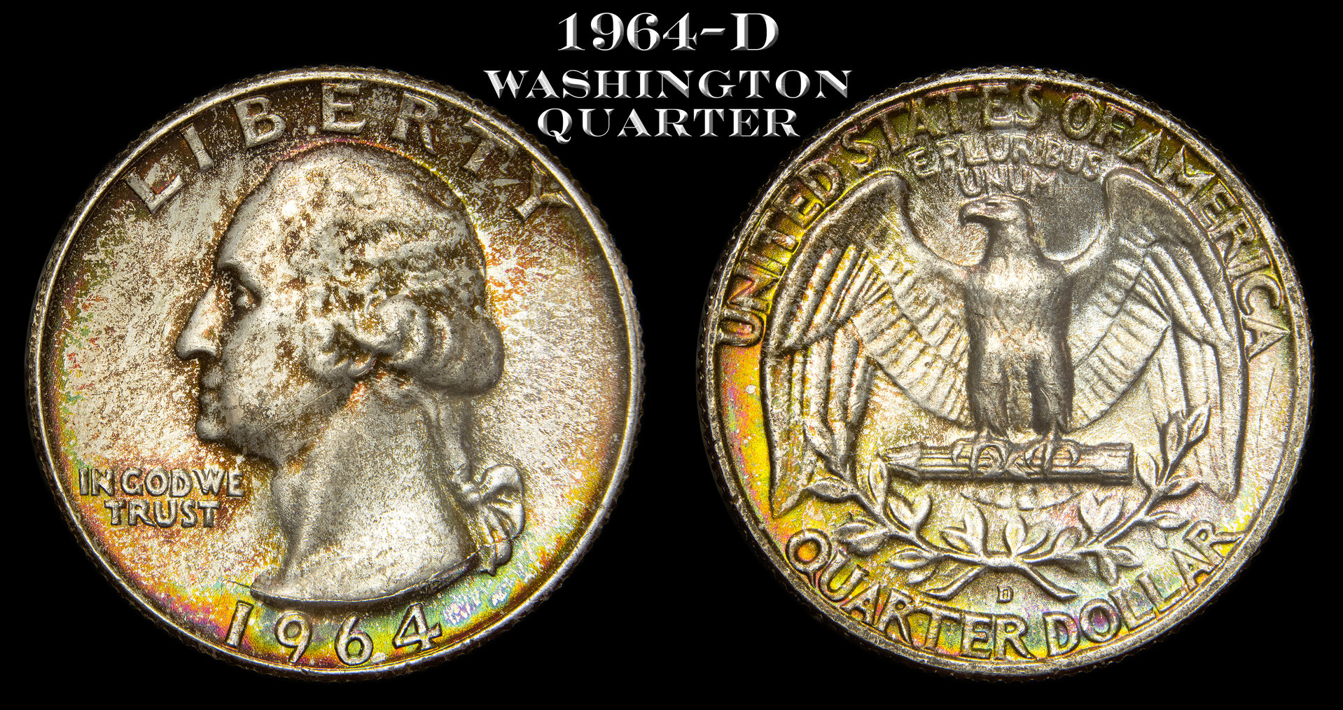 1964-D Washington Quarter rainbow toning #2.jpg