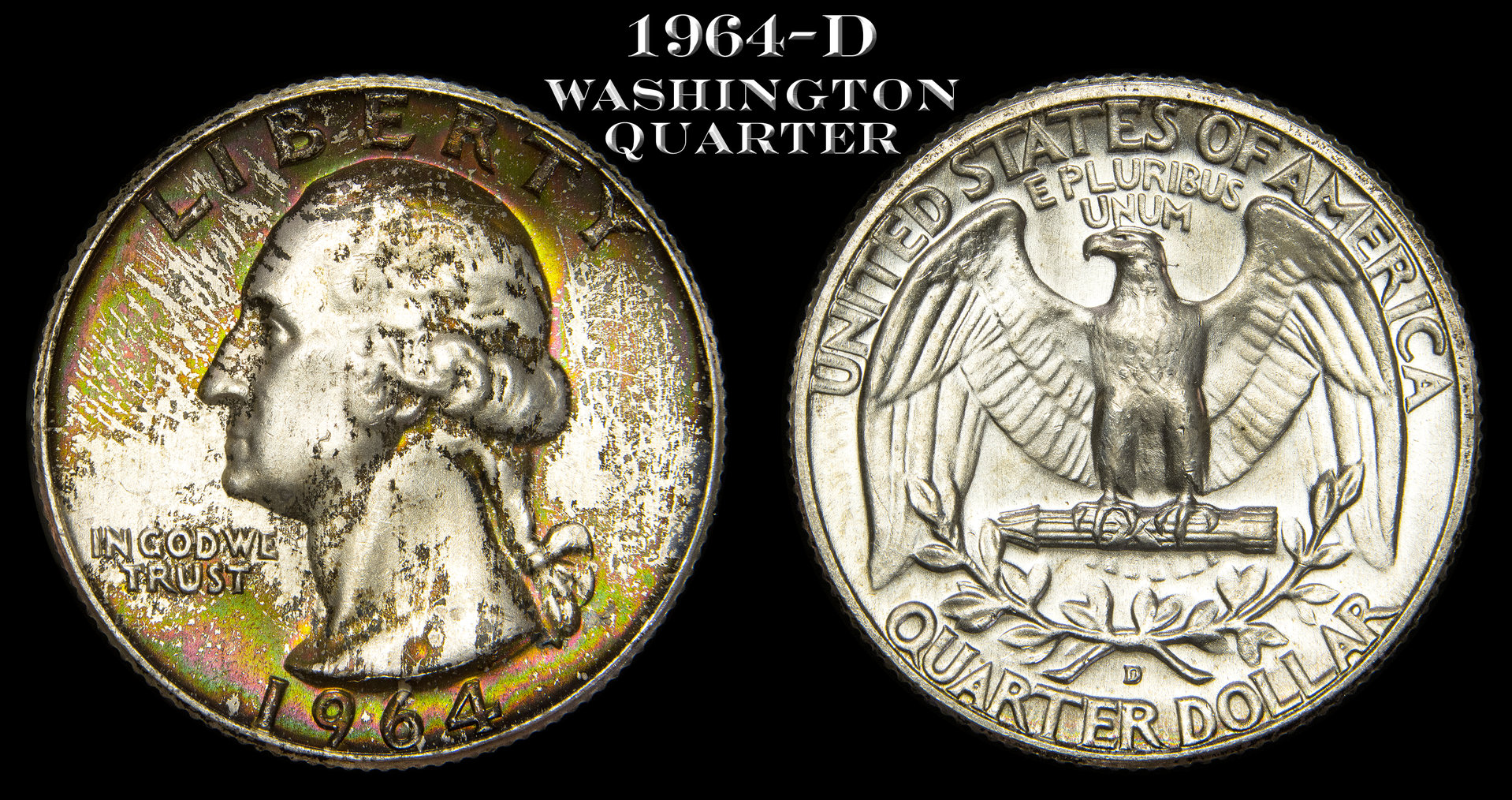 1964-D Washington Quarter rainbow toning #3.jpg
