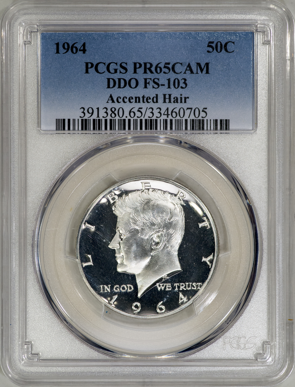 1964 Proof Kennedy Half AH DDO-003 PCGS PR65CAM Slab - Obverse copy.jpg