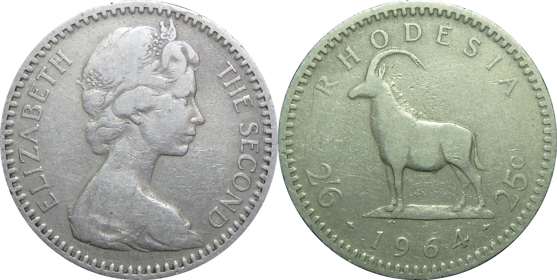1964 Rhodesia 25 c.jpg