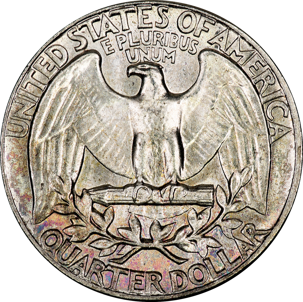 1964 Type B Washington Quarter 1 - Reverse.png