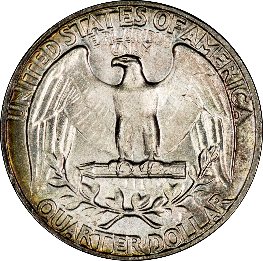 1964 Washington Quarter 3 - Reverse.png