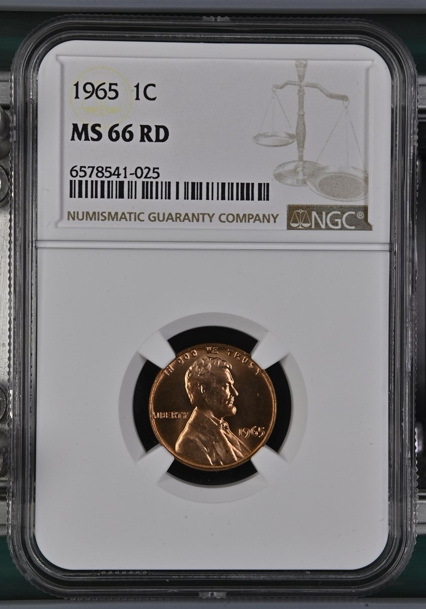 1965 1C MS66 RD NGC 6578541-025 Slab Obverse.jpg