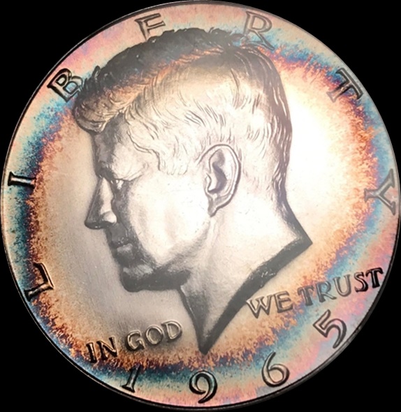 1965 50C PCGS SP65 SMS. Rainbow toned 1a.jpg