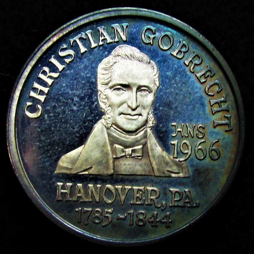 1966 Hanover Numismatic Gobrecht - silver - obverse.JPG
