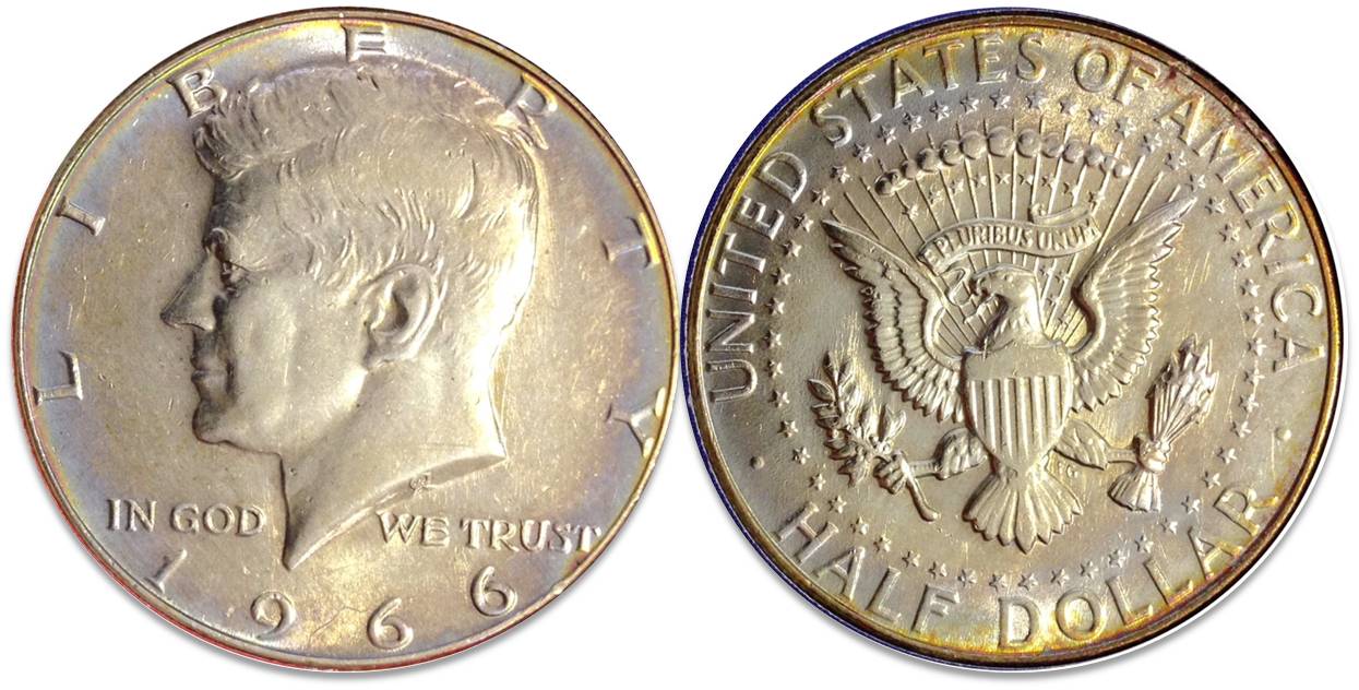 1966 Kennedy Toned Half Coin #1.jpg