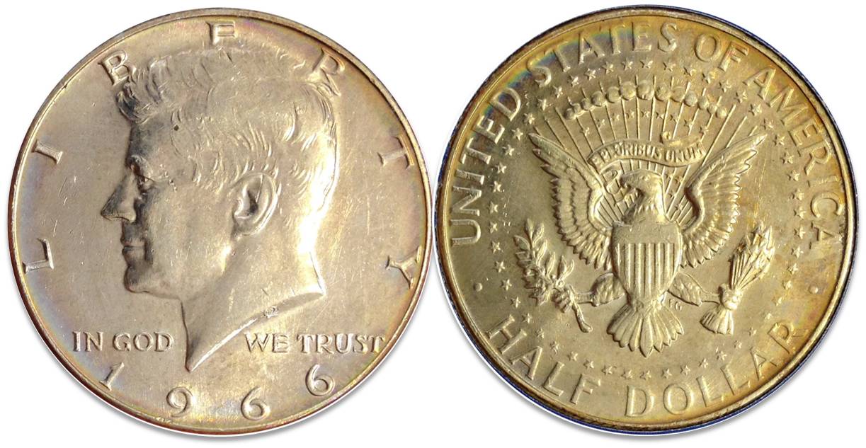 1966 Kennedy Toned Half Coin #2.jpg
