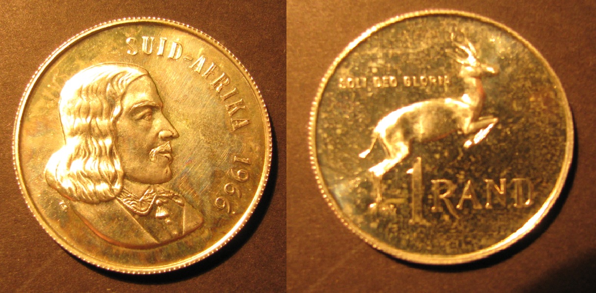 1966 South Africa(Afrikaans) 1 Rand.jpg
