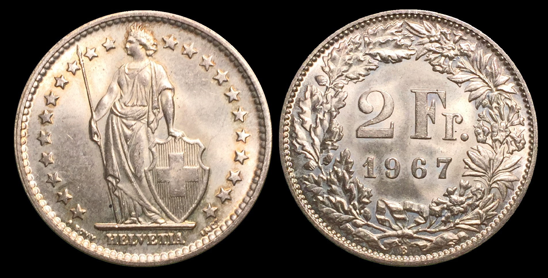 1967 Switzerland 2 Francs.jpg