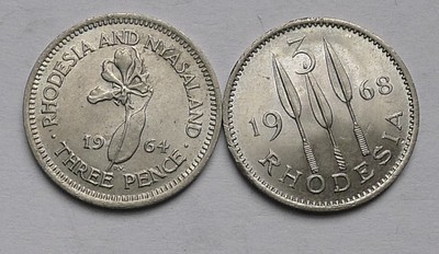 1968 -1964 Rhodesia and Nyasaland 3p Obv-Rev.JPG