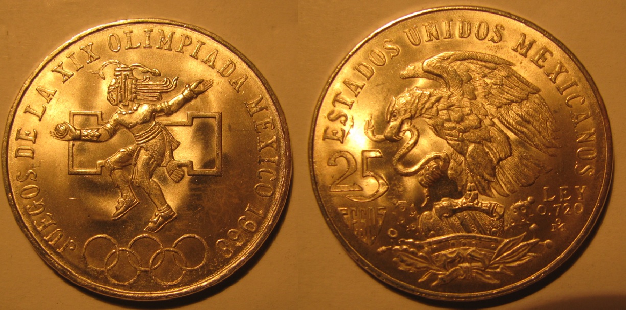 1968 Mexico 25 Pesos.jpg