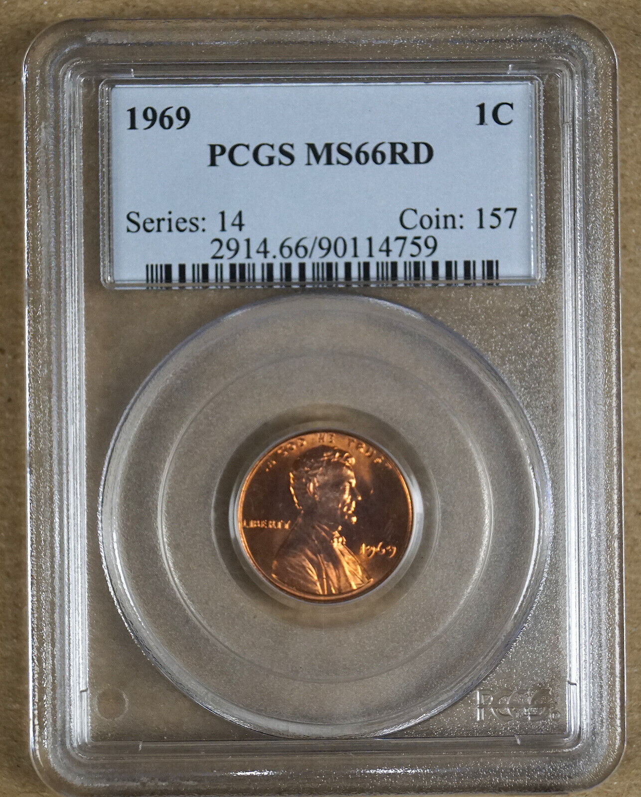 1969P 1C MS66 RD PCGS 90114759 Slab Obverse (dean-coldwater).jpg
