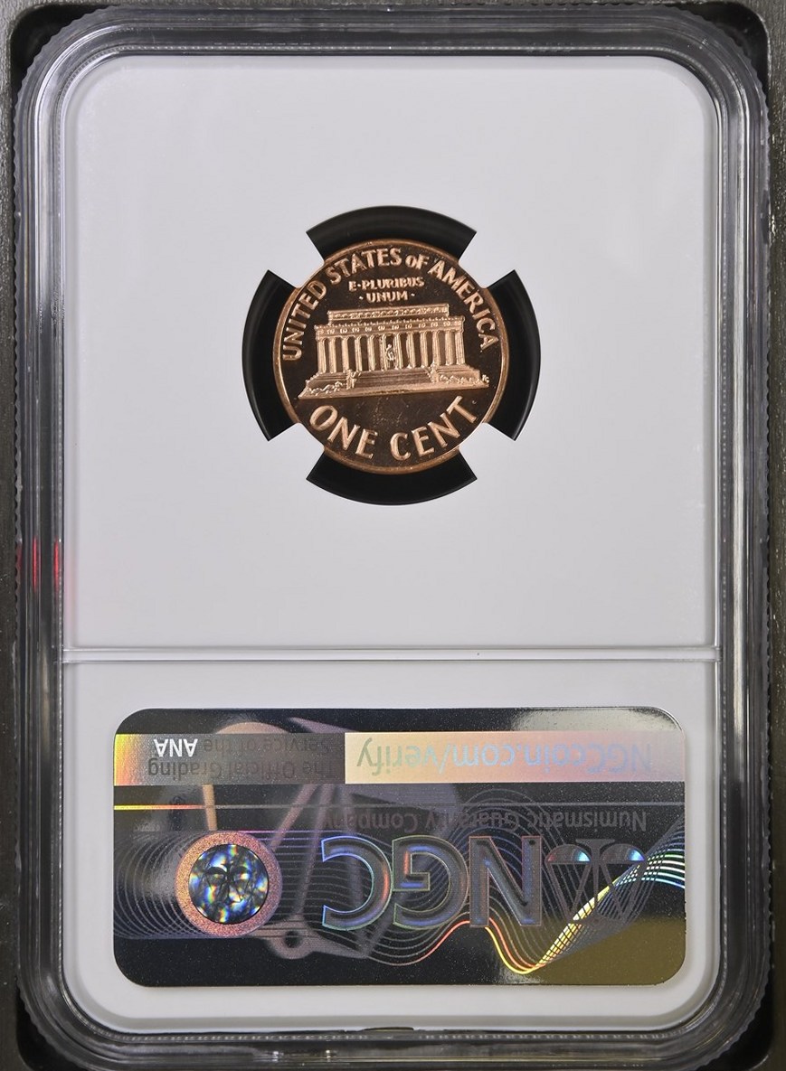 1969S 1C PF 68 Cameo NGC 6776588-012 Slab Reverse.jpg