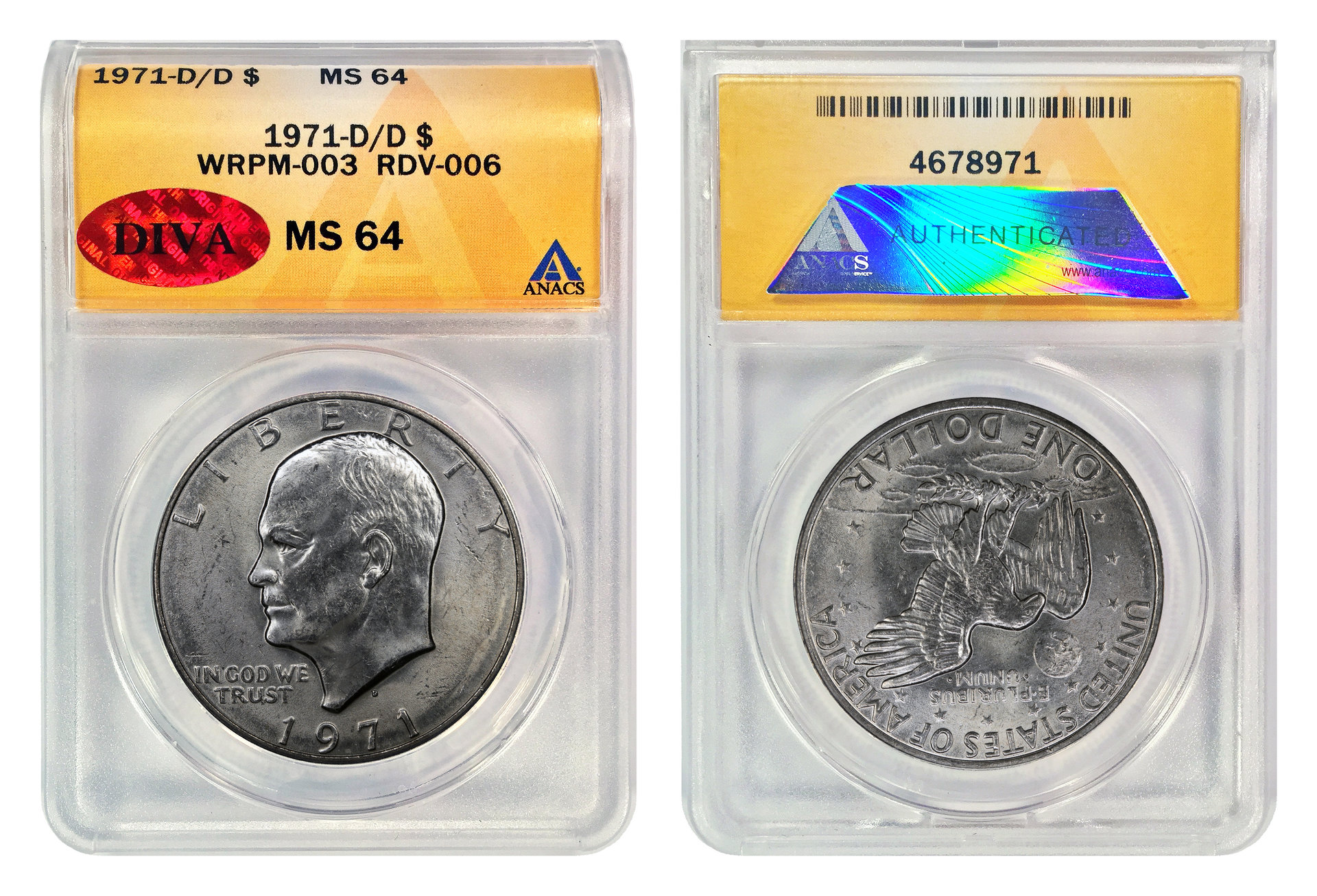 1971-D-D Eisenhower ANACS MS64 FEV slab.jpg