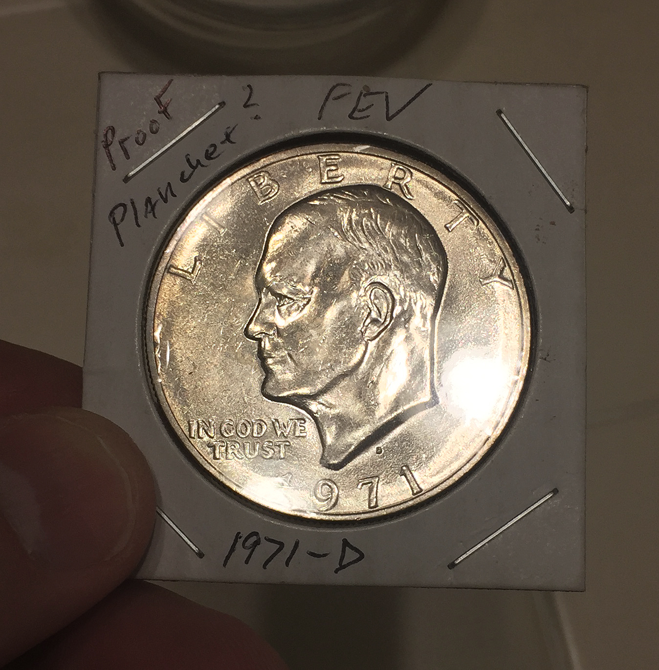 1971-D FEV Proof Planchet Ike flip o3.JPG