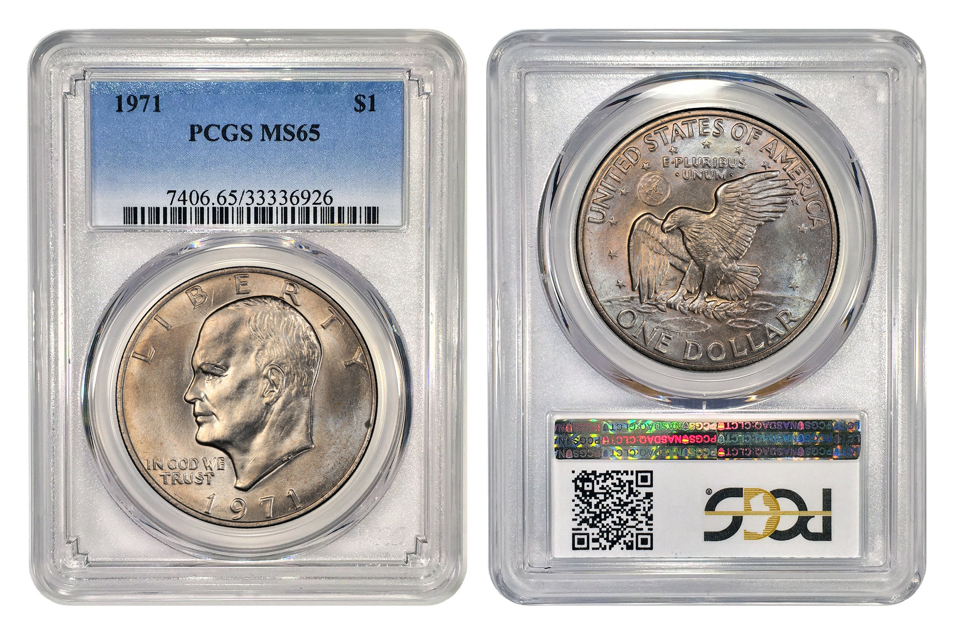 1971 Eisenhower PCGS MS65 slab.jpg