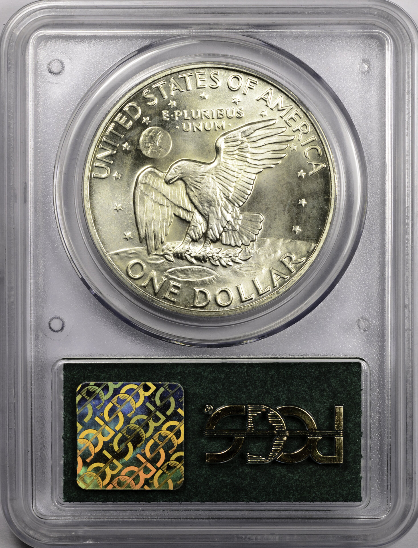 1972 S $1 DOLLAR - EISENHOWER SILVER PCGS MS65 8186787 CAC Rev Slab.jpg