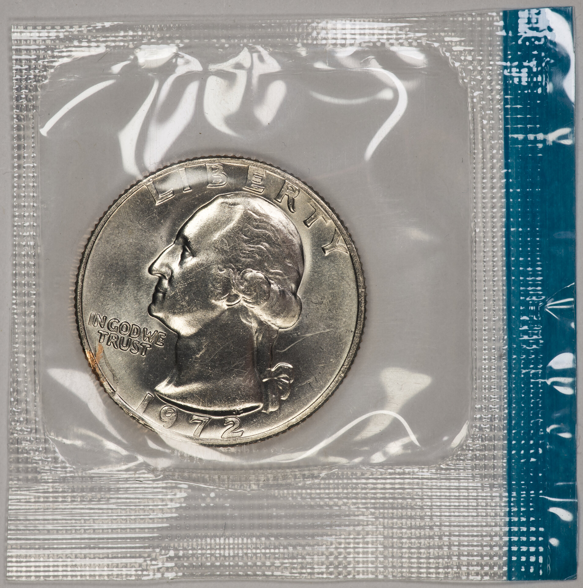 1972 Washington Quarter - Cello Obverse.jpg