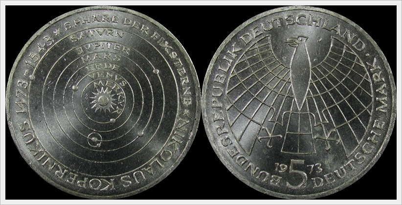 1973 germany 500th ano birth of copernicus.jpg