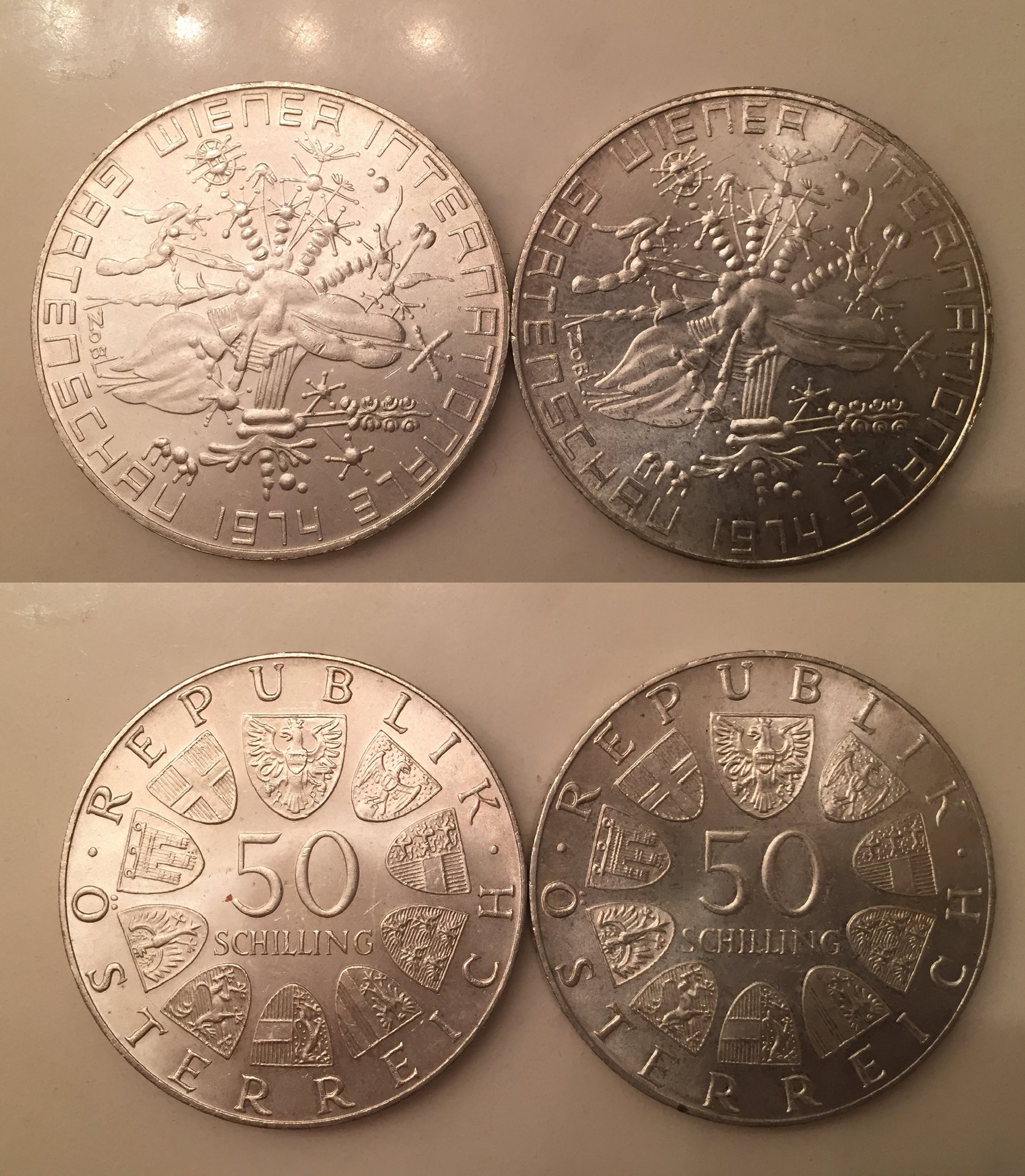 1974 Austria 50 Schilling x2.jpg