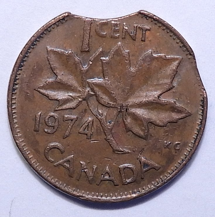 1974 double clipped canadian cent2.jpg
