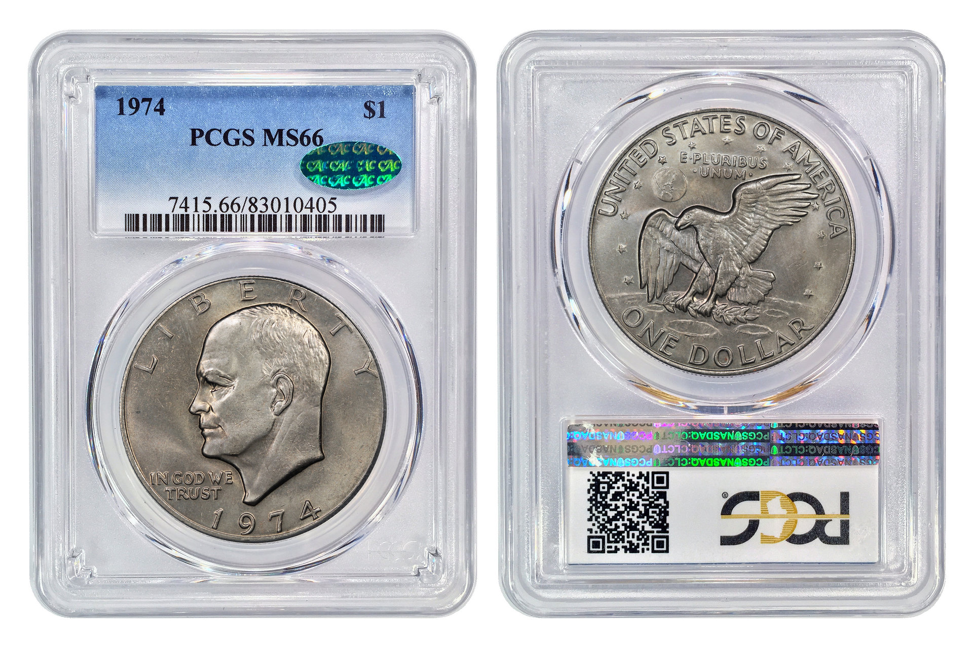 1974 Eisenhower PCGS MS66 slab.jpg