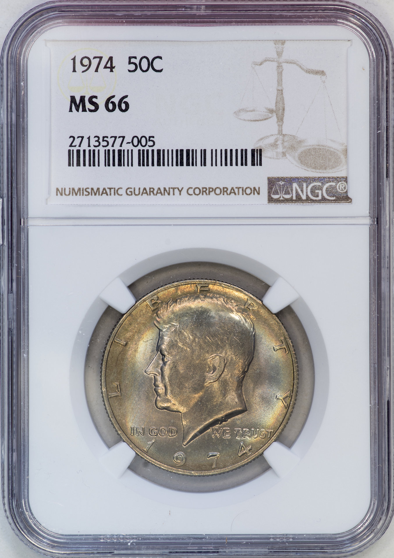 1974 Kennedy Half NGC MS66 Slab - Obverse.jpg