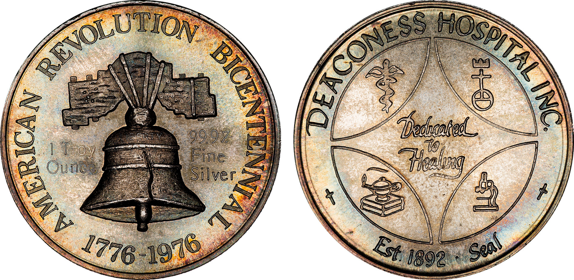 1976 American Revolution Bicentennial Deaconess Hospital Silver Medal.jpg