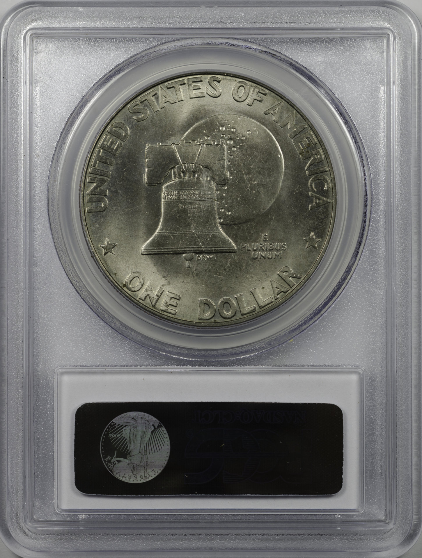 1976 D $1 DOLLAR - EISENHOWER BICENTENNIAL T1 PCGS MS65 29301110 CAC Rev Slab.JPG